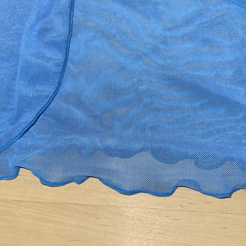 3-Piece TiniBikini Blue Thong Bikini Set - Picture 6 of 8